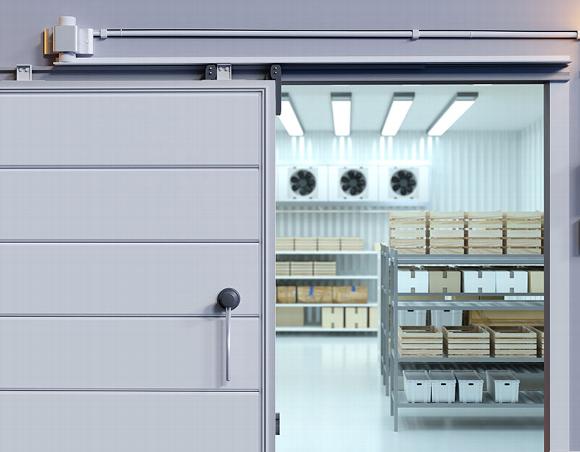 Cold room door open