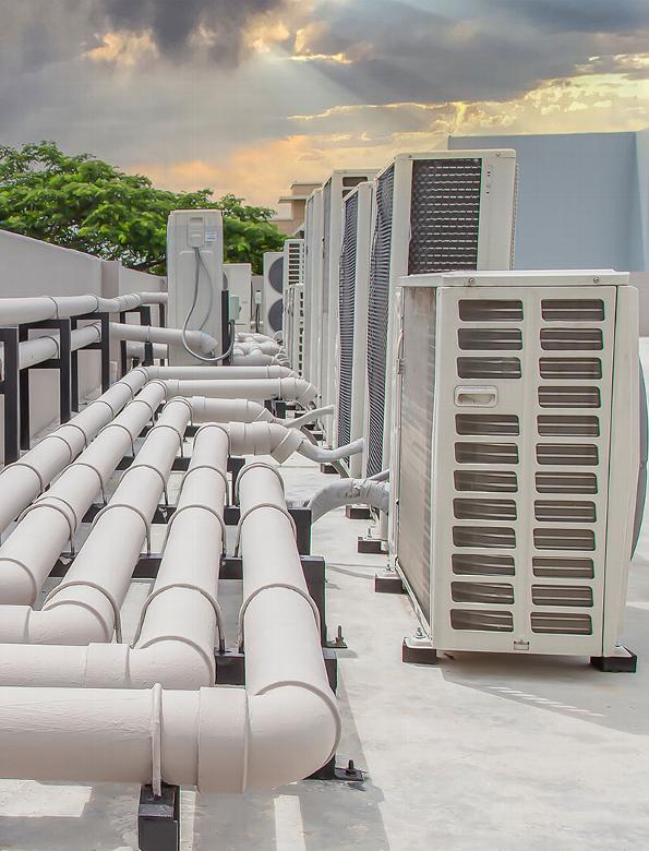 cooling units on roof